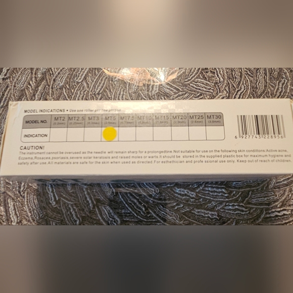 QTY 7 PROFESSIONAL TITANIUM MEDICAL GRADE 0.50 MM DERMA ROLLERS - Picture 2 of 4